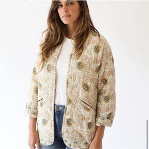 Natalie Martin Nina Quilted Floral Jacket in Vintage Flowers, XS